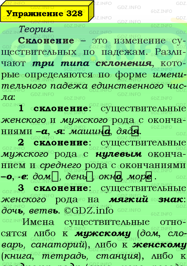 Фото подробного решения: Номер №328 из ГДЗ по Русскому языку 6 класс: Ладыженская Т.А.