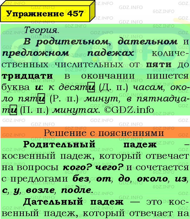 Фото подробного решения: Номер №457 из ГДЗ по Русскому языку 6 класс: Ладыженская Т.А.
