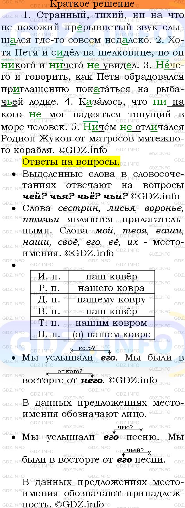 Номер №594 - ГДЗ по Русскому языку 6 класс: Ладыженская Т.А.