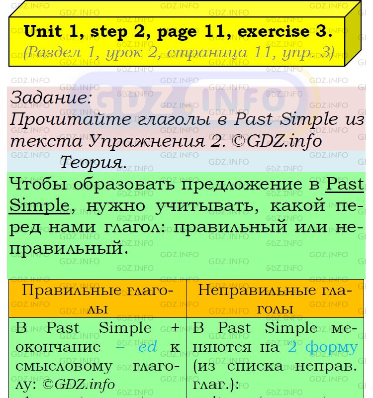 Фото подробного решения: UNIT 1, Step 2, Номер 3 из ГДЗ по Английскому языку 5 класс: Афанасьева (Учебник Rainbow)