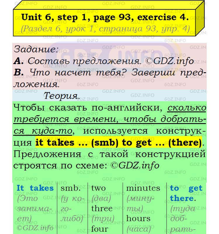 Фото подробного решения: UNIT 6, Step 1, Номер 4 из ГДЗ по Английскому языку 5 класс: Афанасьева (Учебник Rainbow)