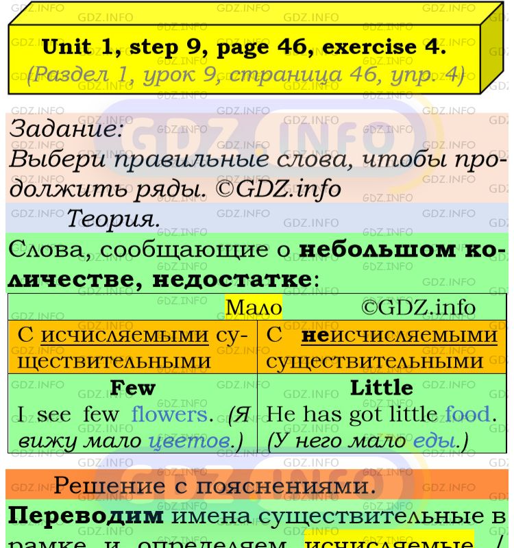 Фото подробного решения: UNIT 1, Step 9, Номер 4 из ГДЗ по Английскому языку 6 класс: Афанасьева (Учебник Rainbow)