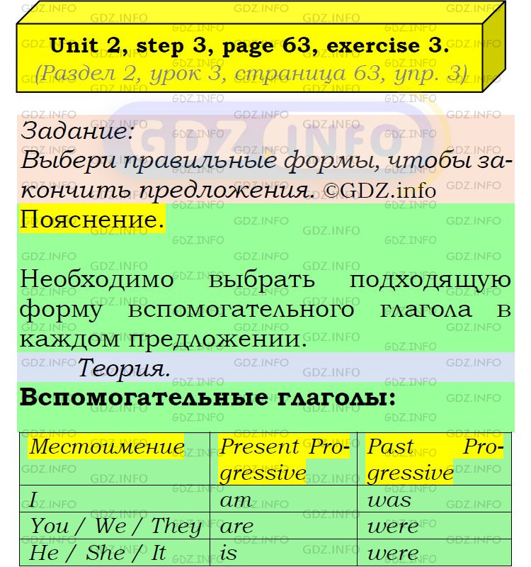 Фото подробного решения: UNIT 2, Step 3, Номер 3 из ГДЗ по Английскому языку 6 класс: Афанасьева (Учебник Rainbow)