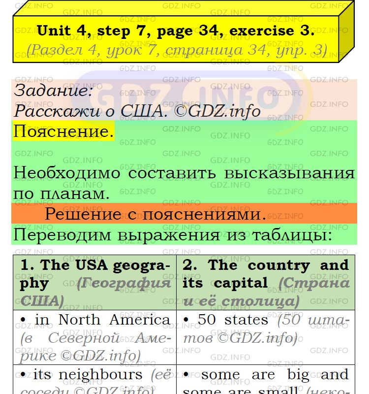 Фото подробного решения: UNIT 4, Step 7, Номер 3 из ГДЗ по Английскому языку 6 класс: Афанасьева (Учебник Rainbow)