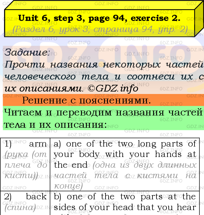 Фото подробного решения: UNIT 6, Step 3, Номер 2 из ГДЗ по Английскому языку 7 класс: Афанасьева (Учебник Rainbow)