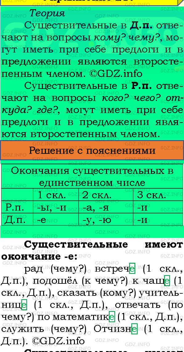 Фото подробного решения: Номер №221, Часть 1 из ГДЗ по Русскому языку 4 класс: Канакина В.П.