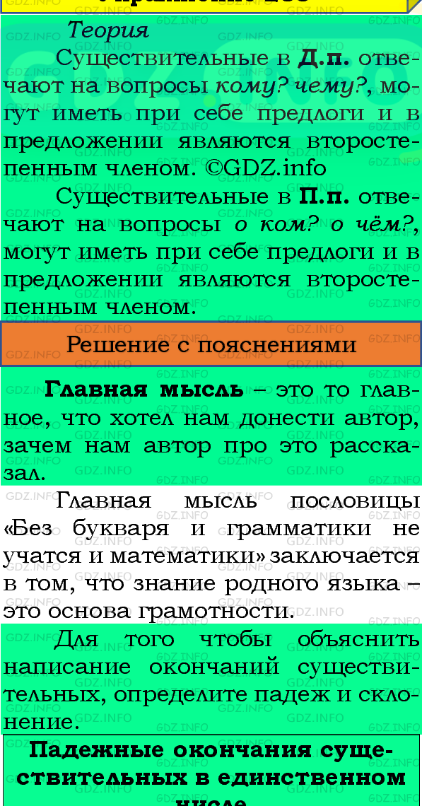 Фото подробного решения: Номер №240, Часть 1 из ГДЗ по Русскому языку 4 класс: Канакина В.П.