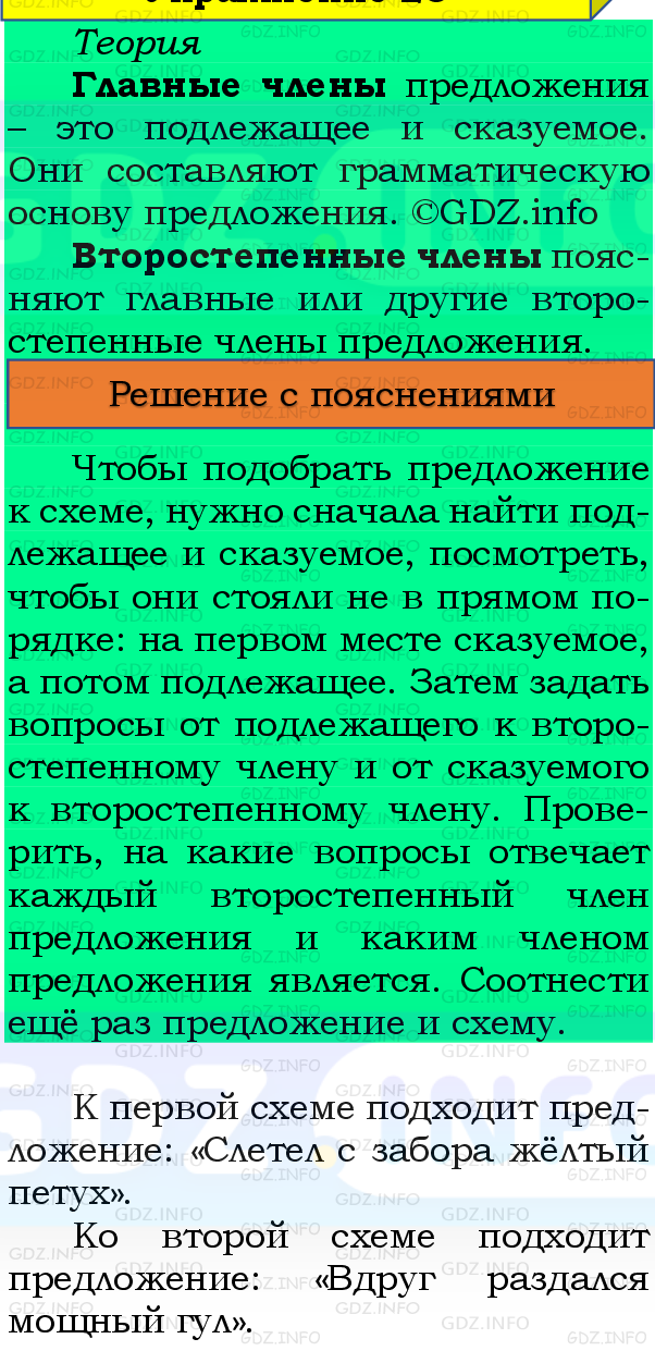 Фото подробного решения: Номер №25, Часть 1 из ГДЗ по Русскому языку 4 класс: Канакина В.П.