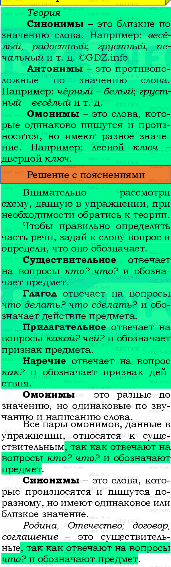 Фото подробного решения: Номер №78, Часть 1 из ГДЗ по Русскому языку 4 класс: Канакина В.П.