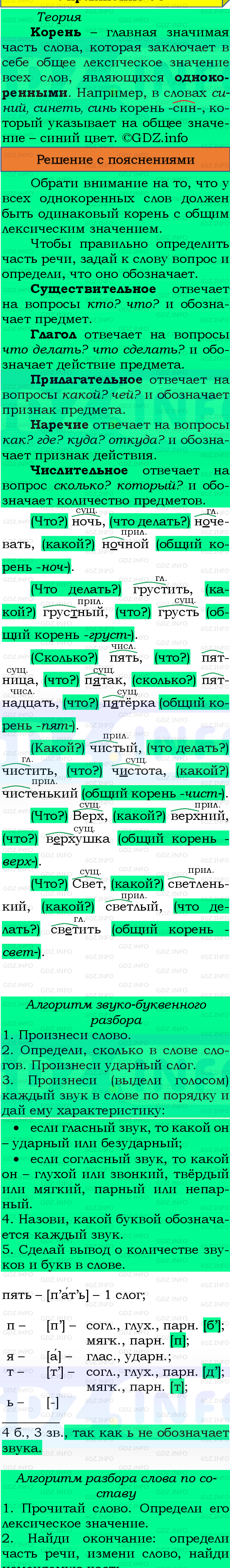 Фото подробного решения: Номер №86, Часть 1 из ГДЗ по Русскому языку 4 класс: Канакина В.П.