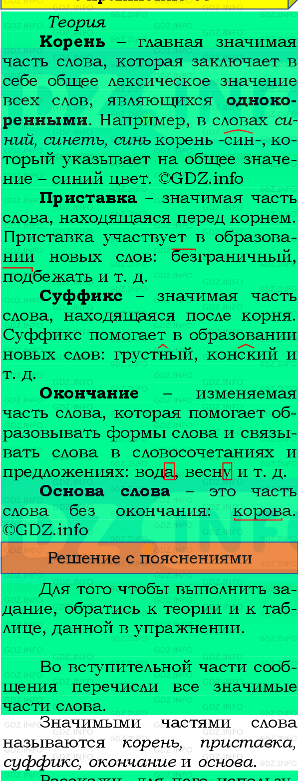 Фото подробного решения: Номер №87, Часть 1 из ГДЗ по Русскому языку 4 класс: Канакина В.П.