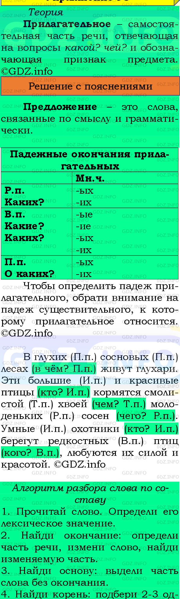 Фото подробного решения: Номер №92, Часть 2 из ГДЗ по Русскому языку 4 класс: Канакина В.П.