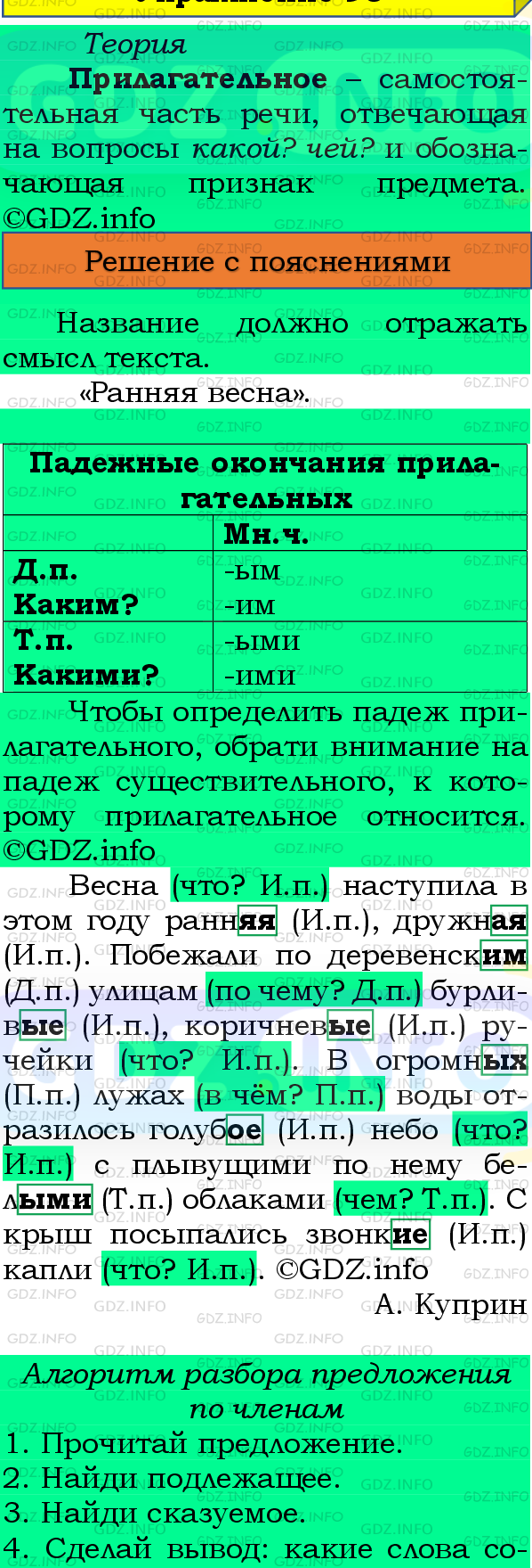 Фото подробного решения: Номер №95, Часть 2 из ГДЗ по Русскому языку 4 класс: Канакина В.П.