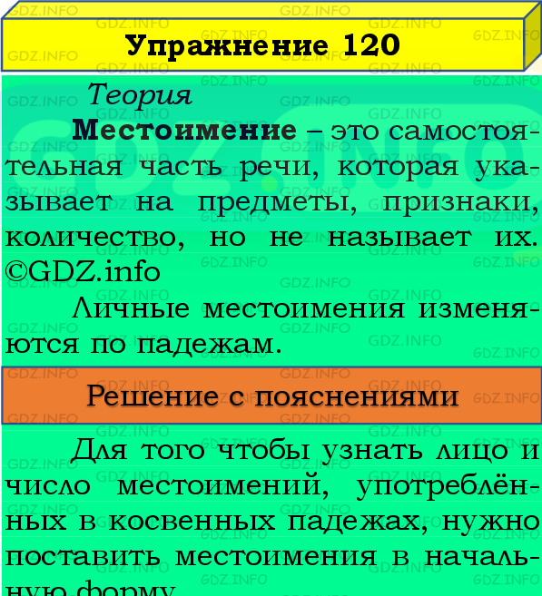 Фото подробного решения: Номер №120, Часть 2 из ГДЗ по Русскому языку 4 класс: Канакина В.П.