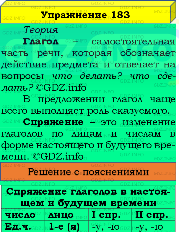 Фото подробного решения: Номер №183, Часть 2 из ГДЗ по Русскому языку 4 класс: Канакина В.П.