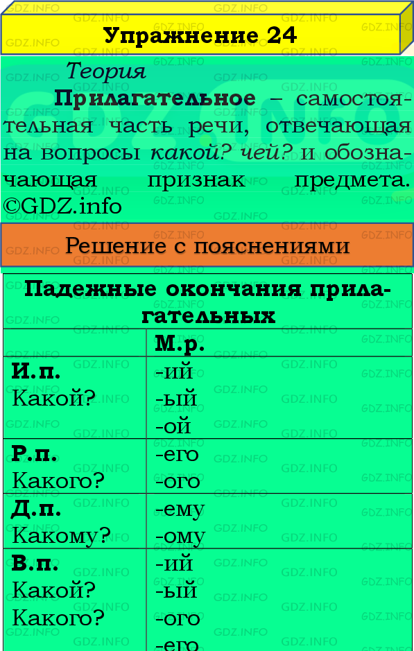 Фото подробного решения: Номер №24, Часть 2 из ГДЗ по Русскому языку 4 класс: Канакина В.П.