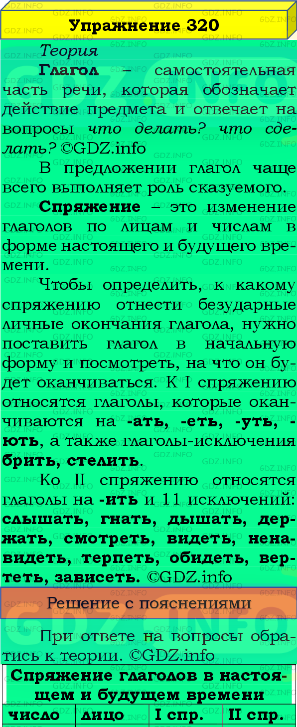 Фото подробного решения: Номер №320, Часть 2 из ГДЗ по Русскому языку 4 класс: Канакина В.П.