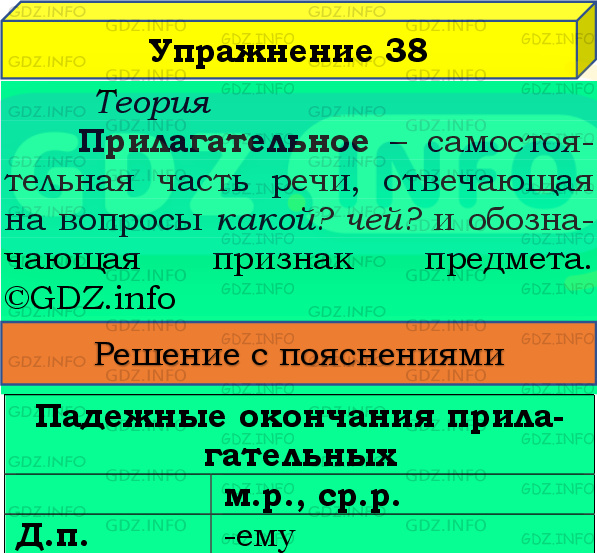 Фото подробного решения: Номер №38, Часть 2 из ГДЗ по Русскому языку 4 класс: Канакина В.П.