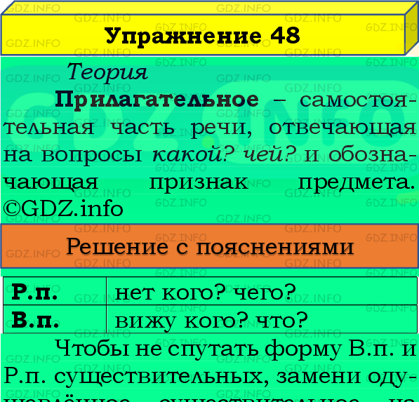 Фото подробного решения: Номер №48, Часть 2 из ГДЗ по Русскому языку 4 класс: Канакина В.П.