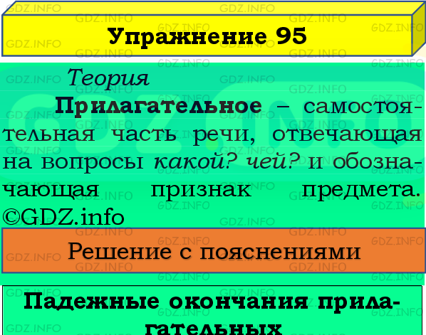 Фото подробного решения: Номер №95, Часть 2 из ГДЗ по Русскому языку 4 класс: Канакина В.П.