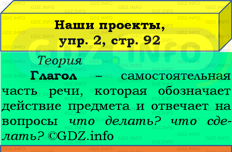 Фото подробного решения: Наши проекты, страница 92 №2, Часть 2 из ГДЗ по Русскому языку 4 класс: Канакина В.П.