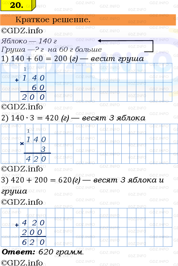 Фото решения 6: Номер №20 из ГДЗ по Математике 5 класс: Виленкин Н.Я. 2013г.