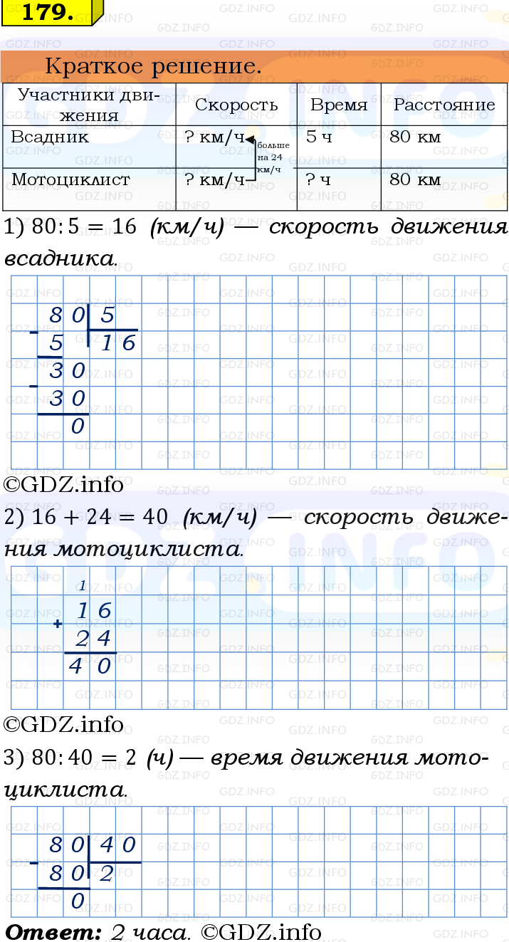 Фото решения 6: Номер №179, Часть 1 из ГДЗ по Математике 5 класс: Виленкин Н.Я. 2019г.