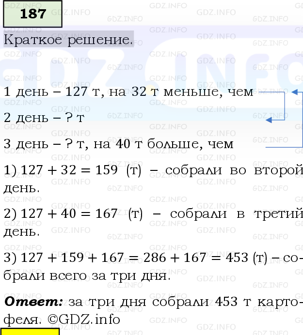Фото решения 6: Номер №187, Часть 1 из ГДЗ по Математике 5 класс: Виленкин Н.Я. 2019г.