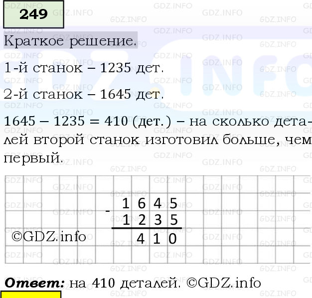 Фото решения 6: Номер №249, Часть 1 из ГДЗ по Математике 5 класс: Виленкин Н.Я. 2019г.