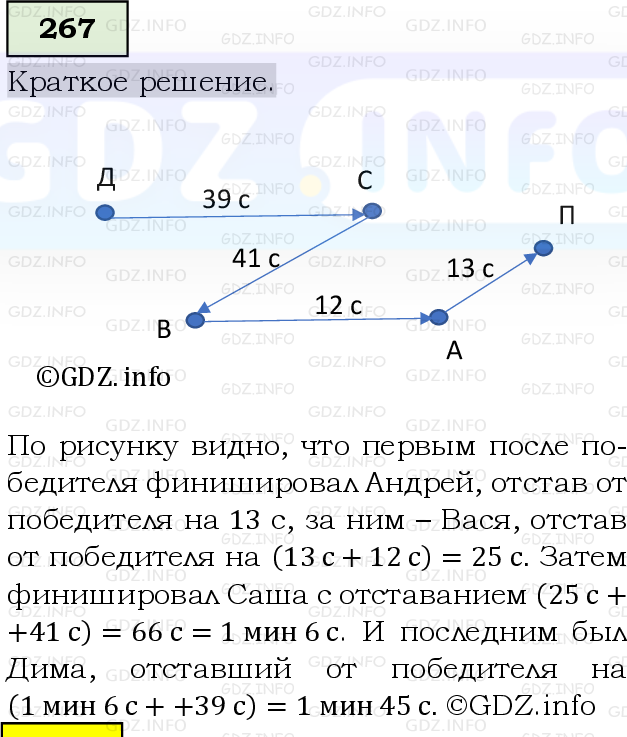 Фото решения 6: Номер №267, Часть 1 из ГДЗ по Математике 5 класс: Виленкин Н.Я. 2019г.