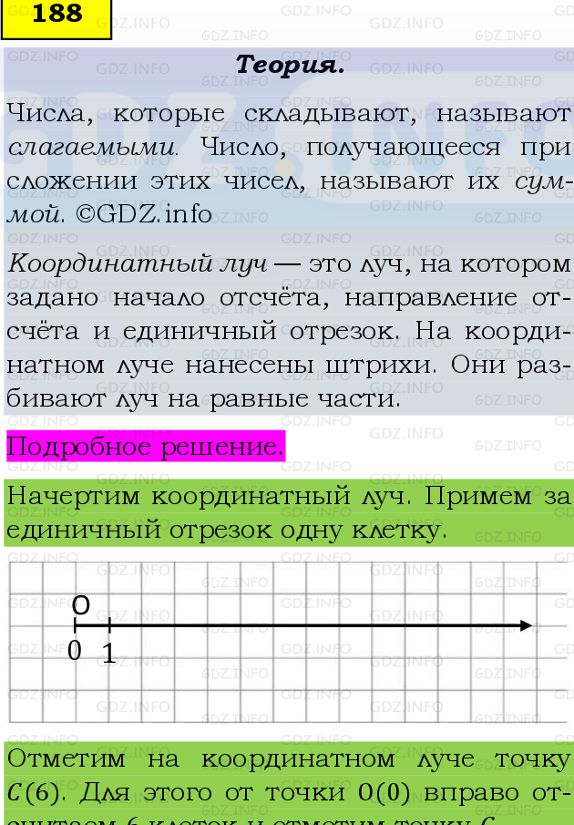 Фото подробного решения: Номер №188, Часть 1 из ГДЗ по Математике 5 класс: Виленкин Н.Я.