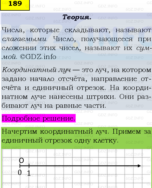 Фото подробного решения: Номер №189 из ГДЗ по Математике 5 класс: Виленкин Н.Я.