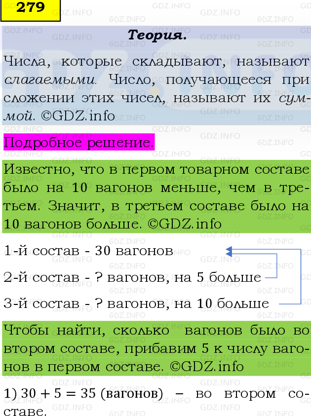 Фото подробного решения: Номер №279, Часть 1 из ГДЗ по Математике 5 класс: Виленкин Н.Я.