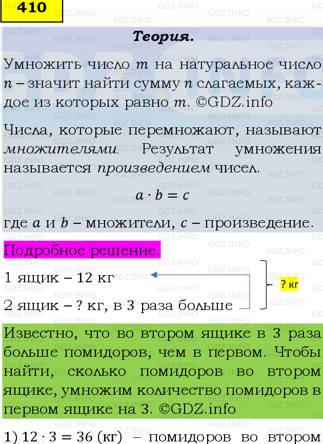 Фото подробного решения: Номер №410, Часть 1 из ГДЗ по Математике 5 класс: Виленкин Н.Я.