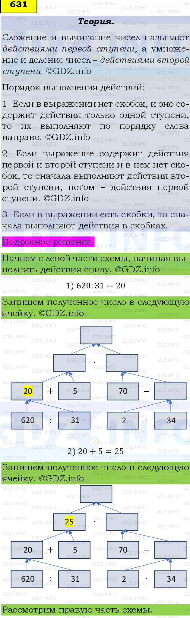 Фото подробного решения: Номер №631, Часть 1 из ГДЗ по Математике 5 класс: Виленкин Н.Я.