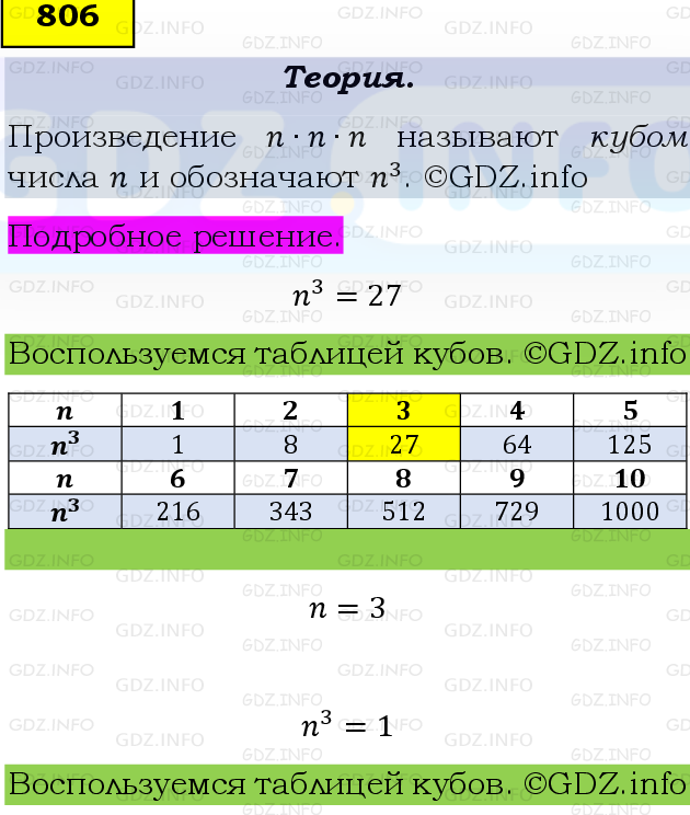Фото подробного решения: Номер №806, Часть 1 из ГДЗ по Математике 5 класс: Виленкин Н.Я.
