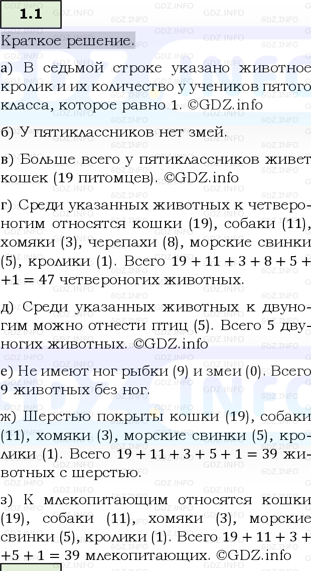 Фото решения 6: Номер №1.1, Часть 1 из ГДЗ по Математике 5 класс: Виленкин Н.Я. 2023г.