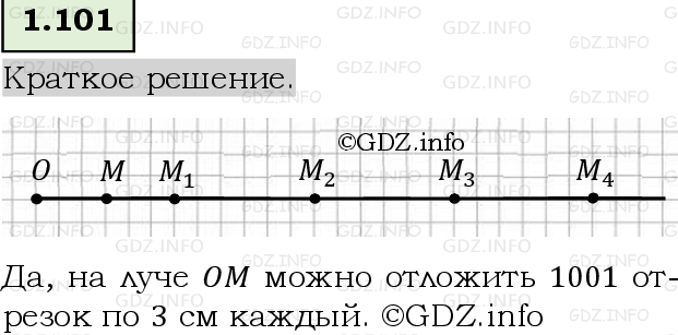 Фото решения 6: Номер №1.101, Часть 1 из ГДЗ по Математике 5 класс: Виленкин Н.Я. 2023г.