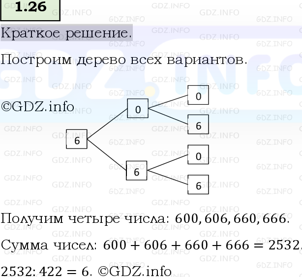 Фото решения 6: Номер №1.26, Часть 1 из ГДЗ по Математике 5 класс: Виленкин Н.Я. 2023г.