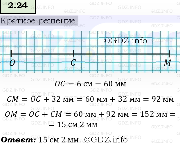 Фото решения 6: Номер №2.24, Часть 1 из ГДЗ по Математике 5 класс: Виленкин Н.Я. 2023г.