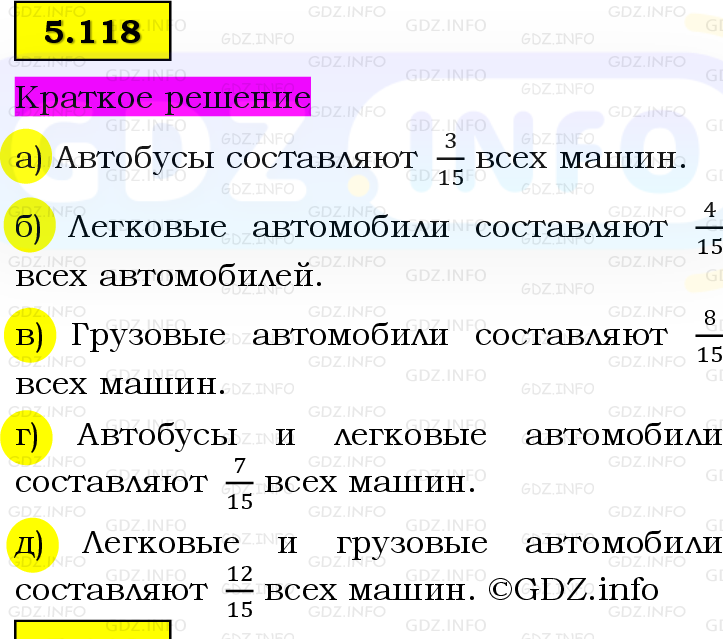Фото решения 6: Номер №5.118, Часть 2 из ГДЗ по Математике 5 класс: Виленкин Н.Я. 2023г.
