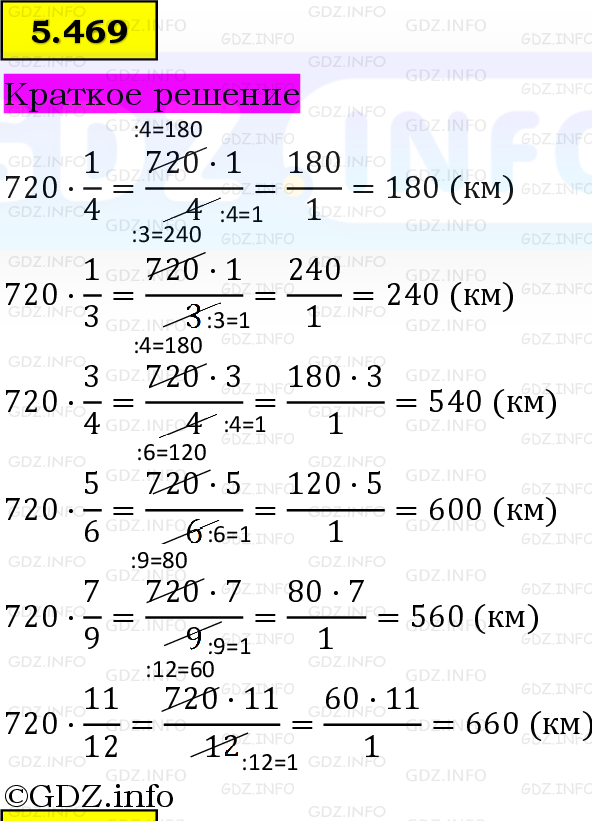 Фото решения 6: Номер №5.469, Часть 2 из ГДЗ по Математике 5 класс: Виленкин Н.Я. 2023г. Фото решения 6: Номер №5.469, Часть 2 из ГДЗ по Математике 5 класс: Виленкин Н.Я. 2023г.