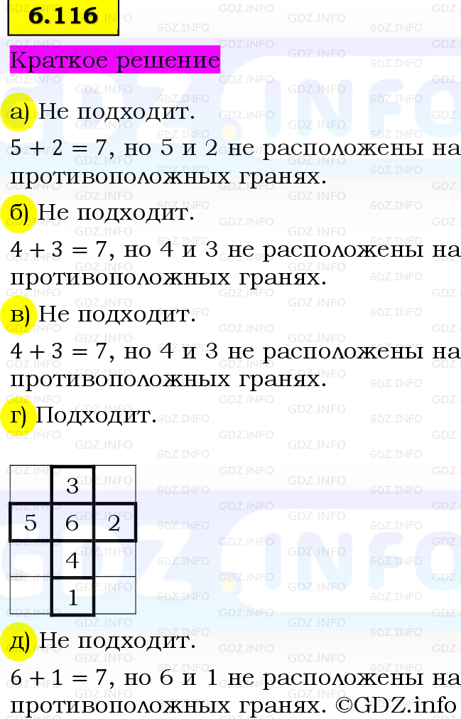Фото решения 6: Номер №6.116, Часть 2 из ГДЗ по Математике 5 класс: Виленкин Н.Я. 2023г.