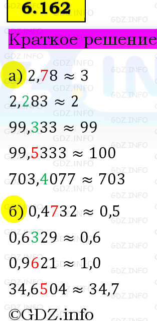 Фото решения 6: Номер №6.162, Часть 2 из ГДЗ по Математике 5 класс: Виленкин Н.Я. 2023г. Фото решения 6: Номер №6.162, Часть 2 из ГДЗ по Математике 5 класс: Виленкин Н.Я. 2023г.