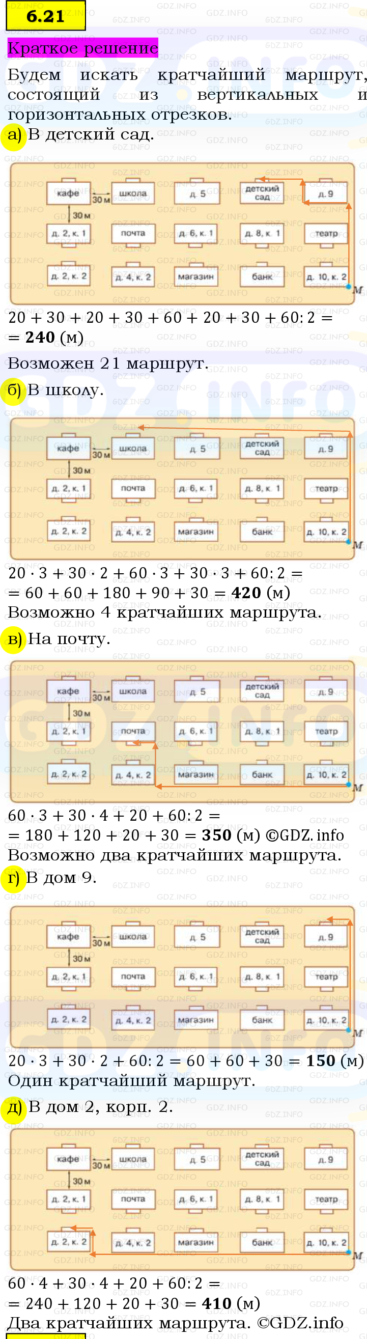 Фото решения 6: Номер №6.21, Часть 2 из ГДЗ по Математике 5 класс: Виленкин Н.Я. 2023г. Фото решения 6: Номер №6.21, Часть 2 из ГДЗ по Математике 5 класс: Виленкин Н.Я. 2023г.