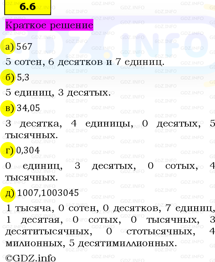 Фото решения 6: Номер №6.6, Часть 2 из ГДЗ по Математике 5 класс: Виленкин Н.Я. 2023г. Фото решения 6: Номер №6.6, Часть 2 из ГДЗ по Математике 5 класс: Виленкин Н.Я. 2023г.