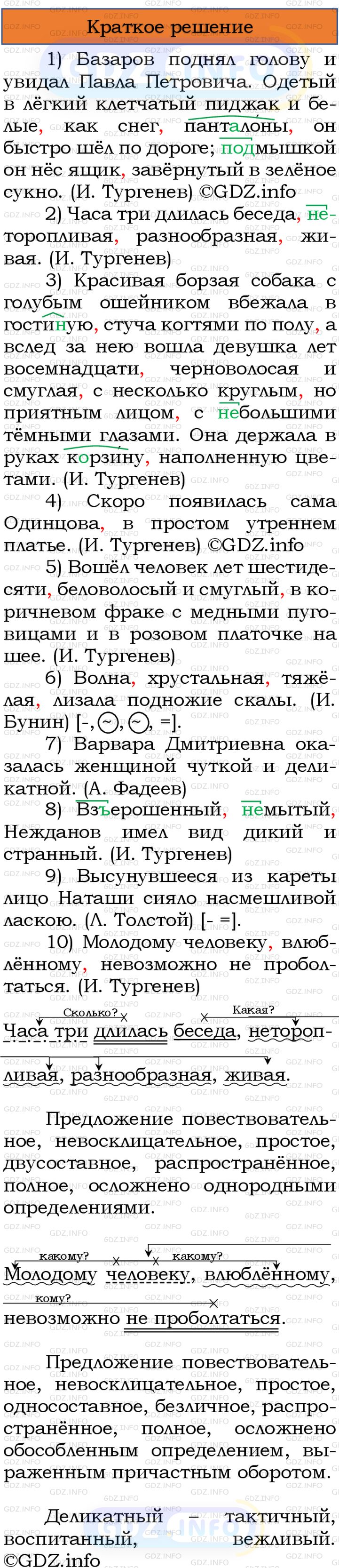 Номер №396 - ГДЗ по Русскому языку 8 класс: Бархударов С.Г.