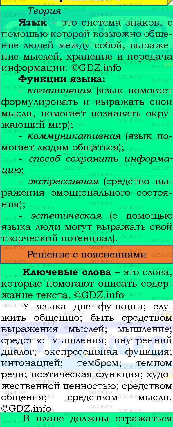 Фото подробного решения: Номер №1 из ГДЗ по Русскому языку 8 класс: Бархударов С.Г.