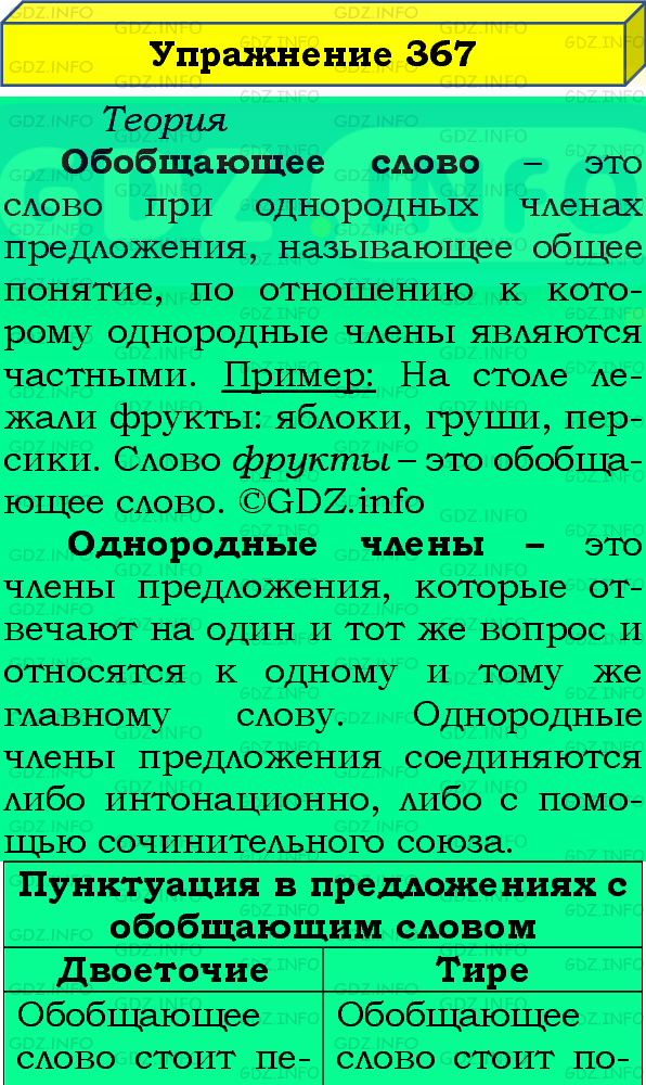 Фото подробного решения: Номер №367 из ГДЗ по Русскому языку 8 класс: Бархударов С.Г.