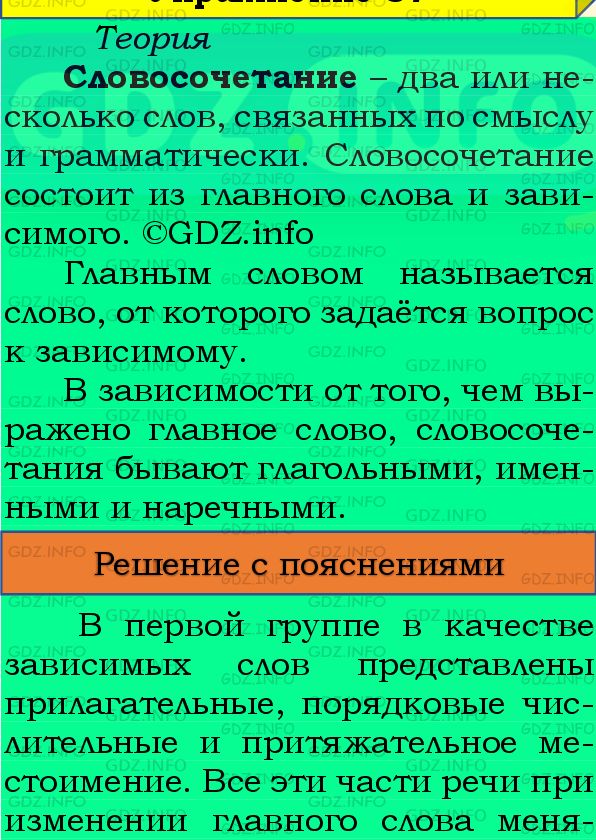 Фото подробного решения: Номер №93 из ГДЗ по Русскому языку 8 класс: Бархударов С.Г.